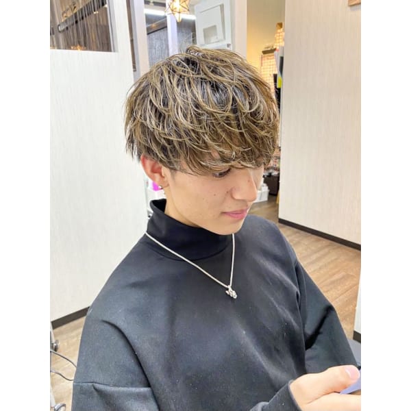 カット＋各種ケアパーマ＋カラー　¥23100