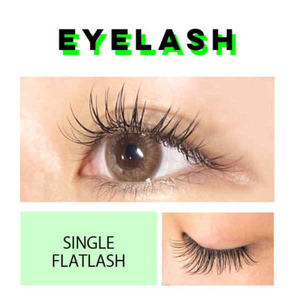 【ご新規様クーポン】フラットラッシュ 100本 ¥5000