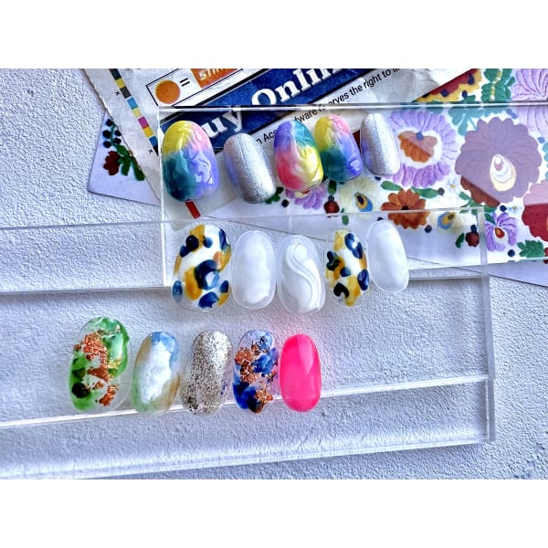 《当店人気No. 1》定額コースB【ミラー／ぷっくり】パラジェル変更無料