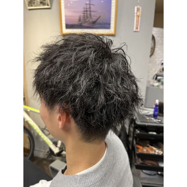 メンズ必見！！　メンズカット+パーマ