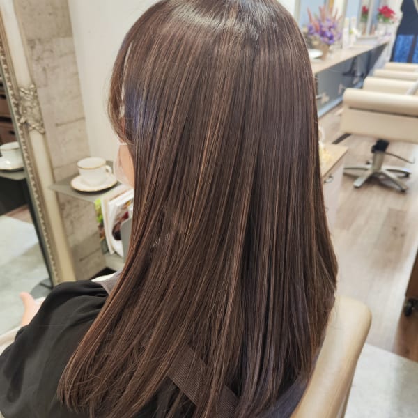 ✨『髪質改善』天使の艶✨酸熱融合トリートメント+カラー+カット✨※ロング料金あり。
