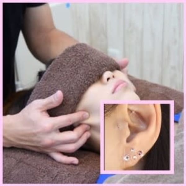 【人気No.3メニュー】頭痛改善ドライヘッドスパ40分＆耳つぼセラピー20分　快眠コース