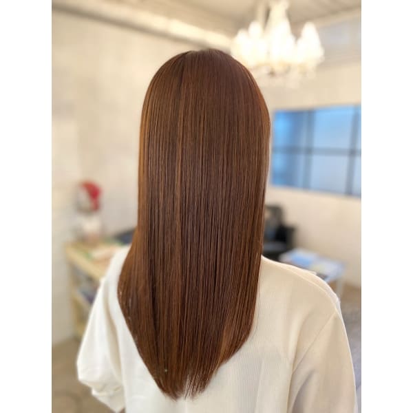 【人気No.1】髪質改善カラー+カット+髪質改善艶トリートメント¥11,000~