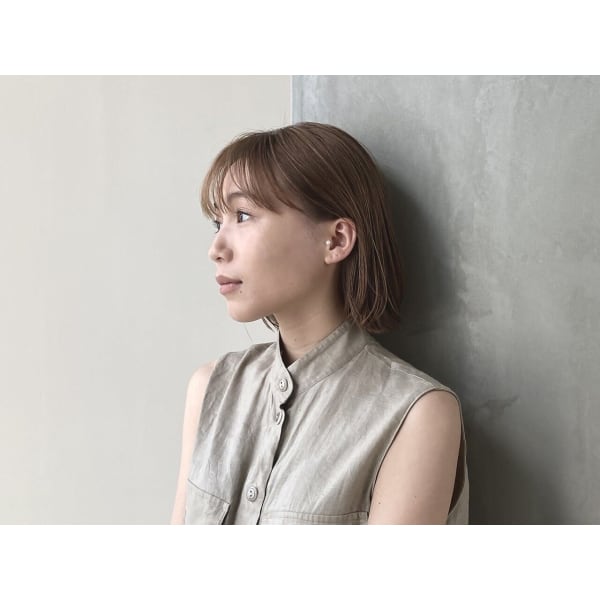 【ブリーチ毛対応縮毛矯正】カット＋酸性プレミアムストレート31350→23500