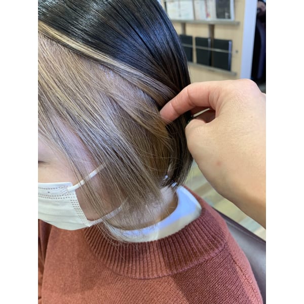 【平日14時~16時限定】カット+カラー+インナーカラー+4stepTR ¥15,000