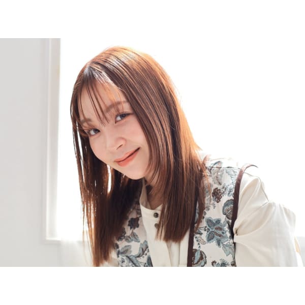 【#おしゃれな透明感#白髪染め】スロウマージカラー+カット / 6930