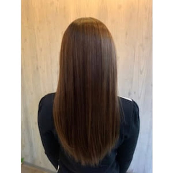 【初回】カット+白髪抑制カラー+髪質改善Tr☆人気白髪染めコース