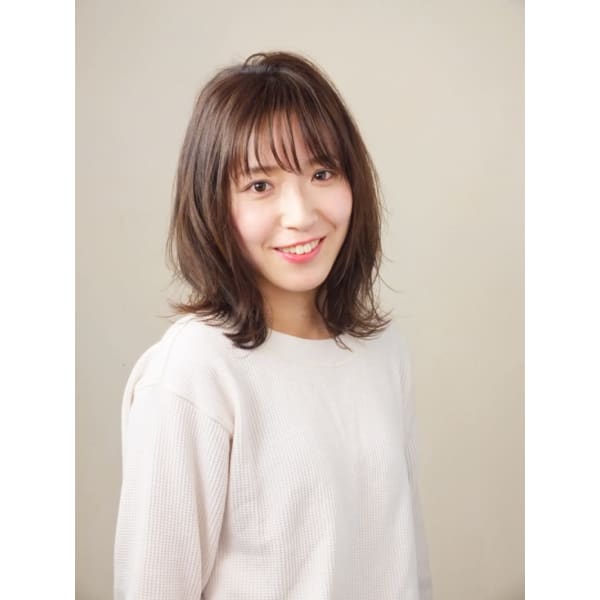 お悩み解決♪カット+弱酸性orオーガニックポイント(前髪)縮毛矯正+艶Tr¥12100⇒¥9680