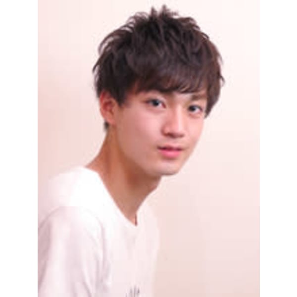 【メンズ限定】カット+１６種類ハーブ配合カラー+質感アップTr ￥12,540⇒￥１０，０３０