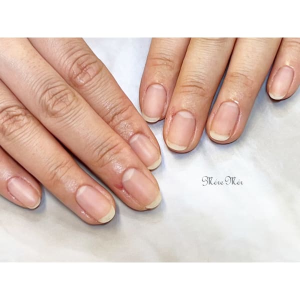 自爪育成◆折れやすい爪に！【自爪補強】透明選べるツヤありなし