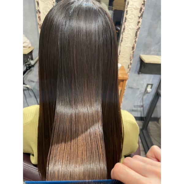 ［美髪ケアコース］髪質改善酸性縮毛矯正＋ケラチンTR