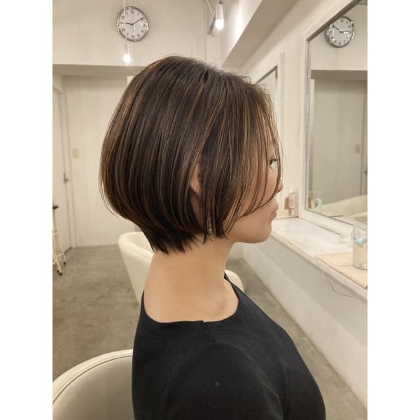 【白髪ぼかしハイライト】【似合わせカット】【カラー】【トリートメント】平日限定クーポン