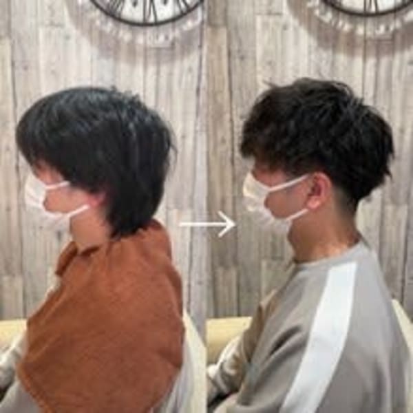 ☆山本指名限定☆ カット＋パーマ （波巻きorツイスパ）