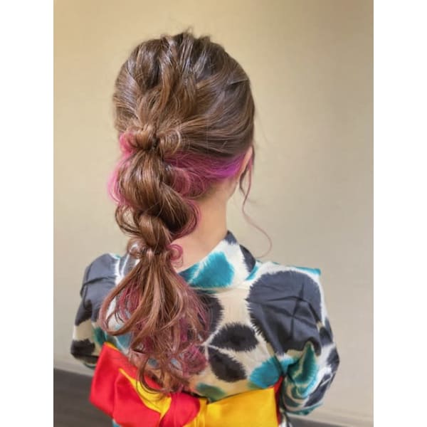 浴衣着付【★10種から選べる当店オススメヘアアレンジ付★】　￥4950