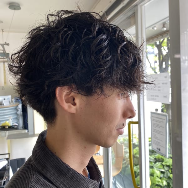 メンズカット＋パーマ＋トリートメント¥9000〜