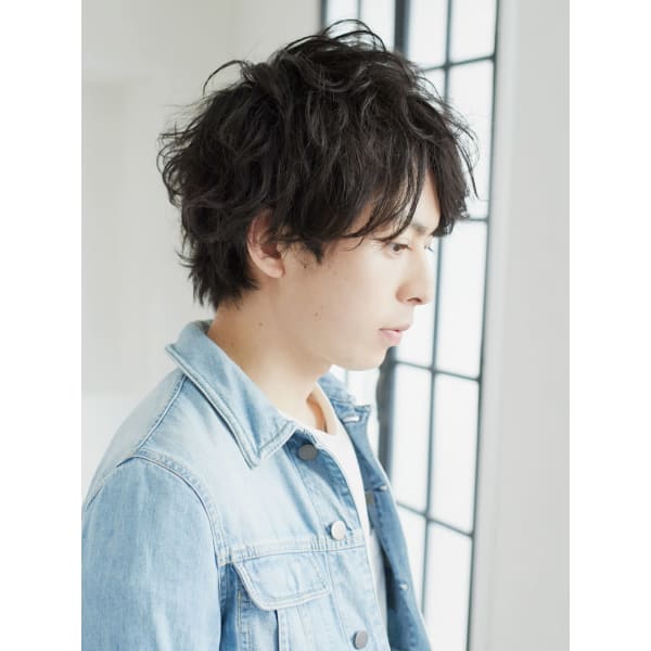 【男性限定】リッジカール＋カット　￥12276