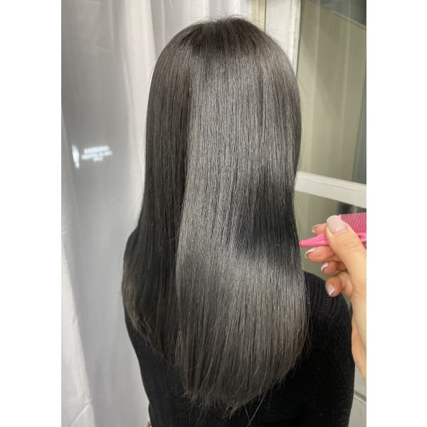 【髪質改善ストレート】縮毛矯正+高濃度水素トリートメント+カット