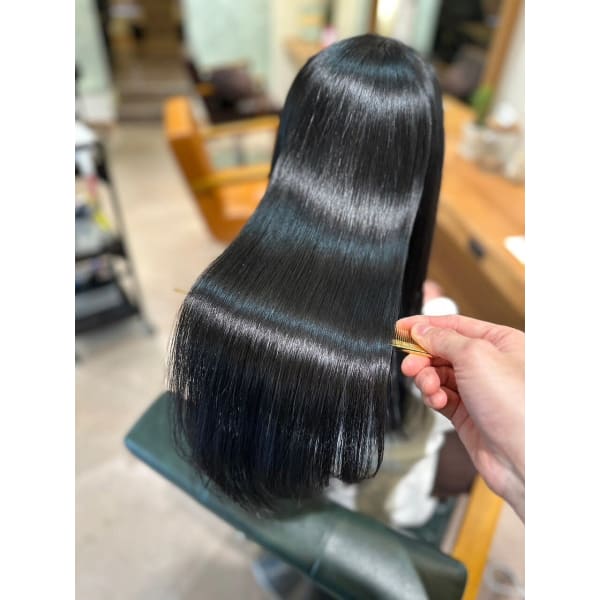 【髪質改善】カット＋艶フルカラー＋髪質改善ULTOWAトリートメント＋プチスパ