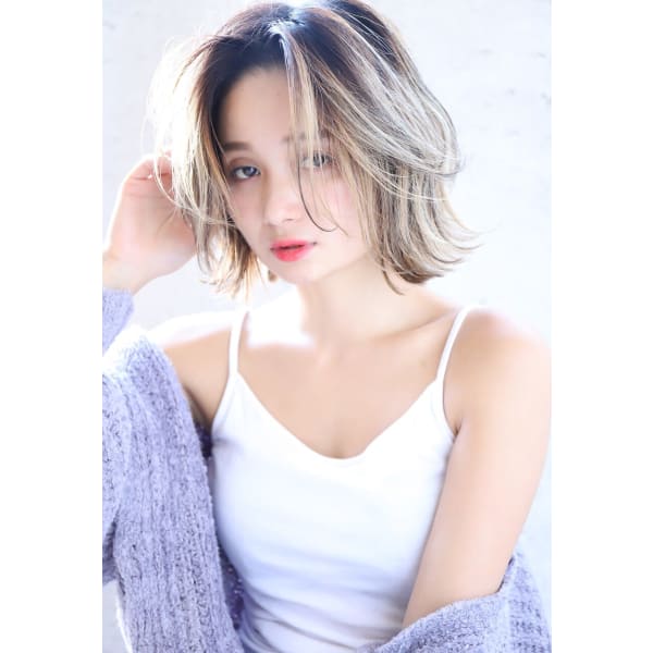 【艶髪カラー】カット＋プレミアムイルミナカラー ￥7,980