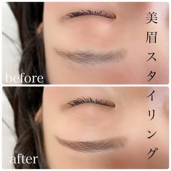 【まつパ＋眉】パリジェンヌorまつげパーマ＋美眉スタイリング