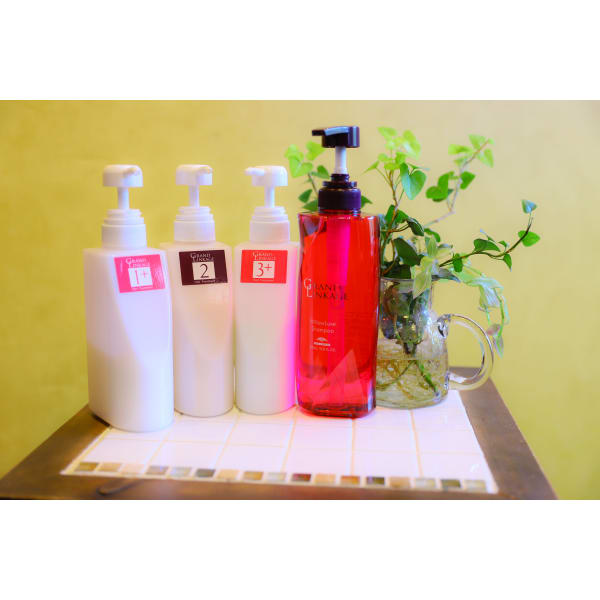 オーガニックN.カラー+炭酸泉付きグランドリンケージトリートメント+カット