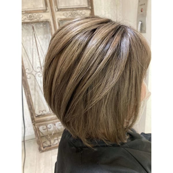 カット+うる艶カラー+こだわりトリートメント＋ナノバブル