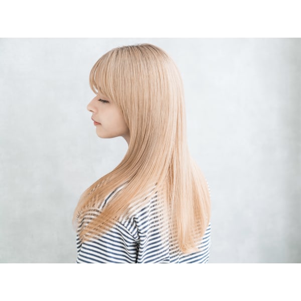 全体ブリーチ＋カラー＋カット【Oggiottoヘアエステ配合】＊ケアブリーチ使用＊