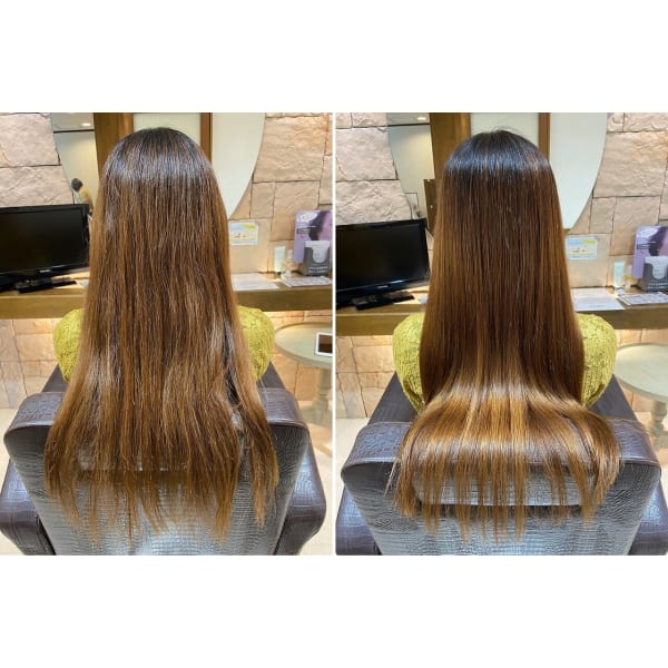 髪のふくらみを抑えしなやかな髪質へ☆髪質改善ストレート20900→13200