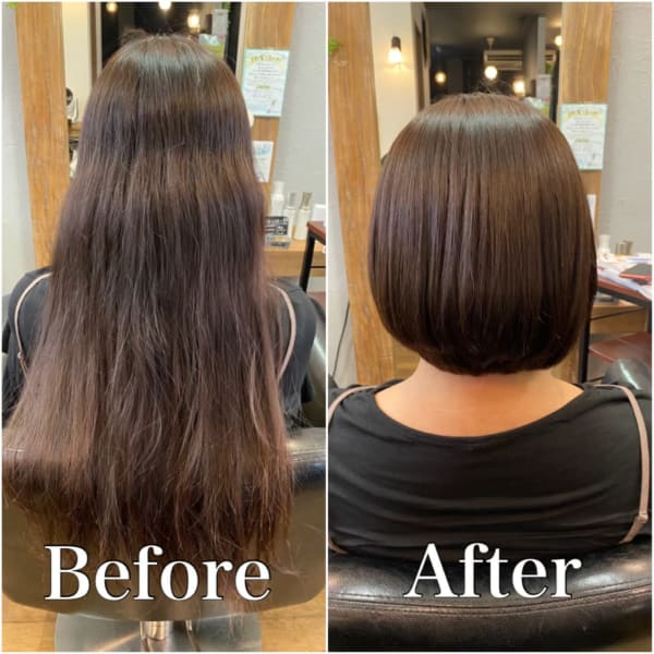 【お手入れ楽々 髪質改善】寝起きでそのままストレートエステ+カット