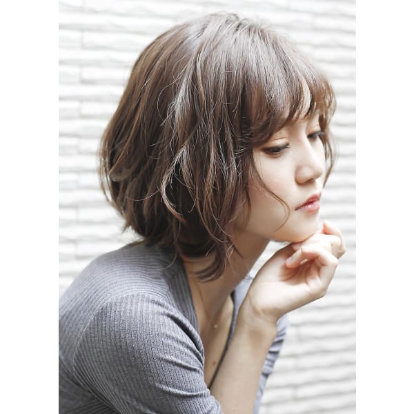 ★根元染め★カット＋ツヤ髪根元リタッチカラー¥8800【白髪可/浅草】