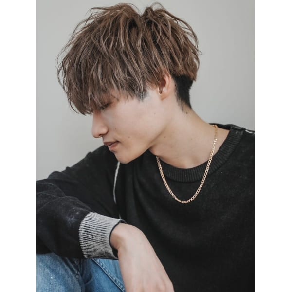 メンズカット+ダブルカラー(ケアブリーチ+プレミアムカラー) 16500