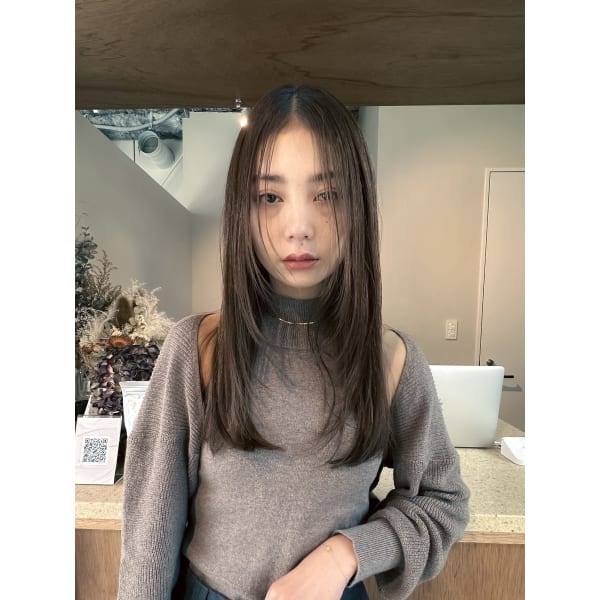 《髪質改善ストレート♪》カット&カラー+サブリミックα　※ロング料金なし