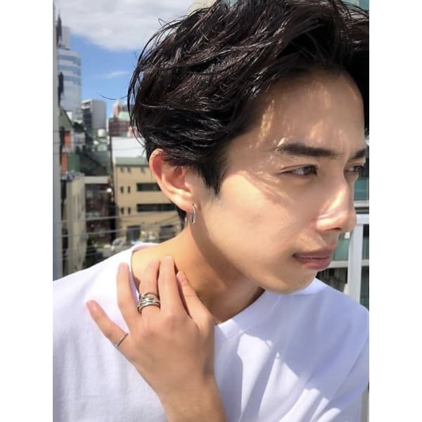 《メンズ限定》カット＆ニュアンスパーマ+眉毛カット_¥13200