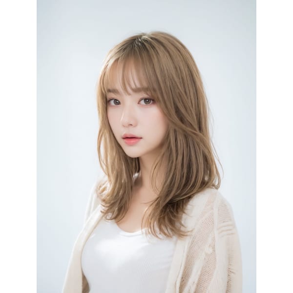 ［当店1番人気］うる艶フルカラー＆小顔カット＆tokioトリートメント☆☆