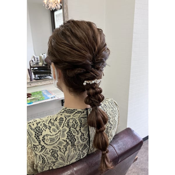 早朝ヘアセット　7:00.7:30スタート