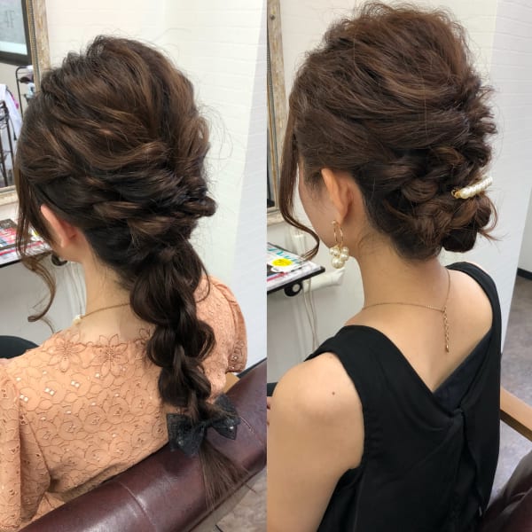 早朝ヘアセット　9:00.9:30スタート