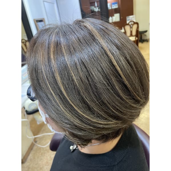 【話題の♪白髪ぼかし】カット＋3Dカラー