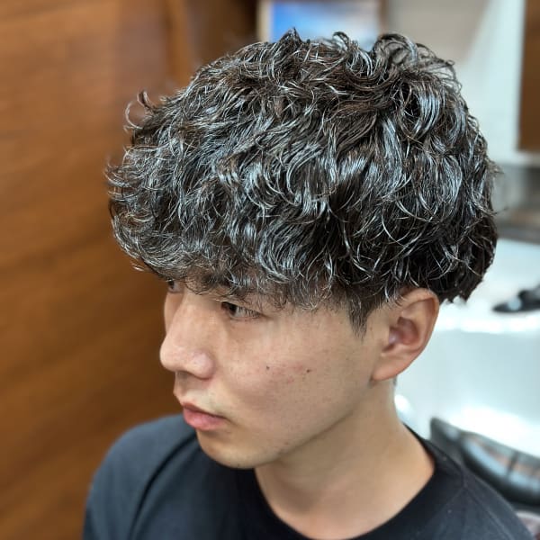 【初回人気NO,１】メンズカットコース＋パーマ（波巻きパーマ）　￥13,750→￥13,200