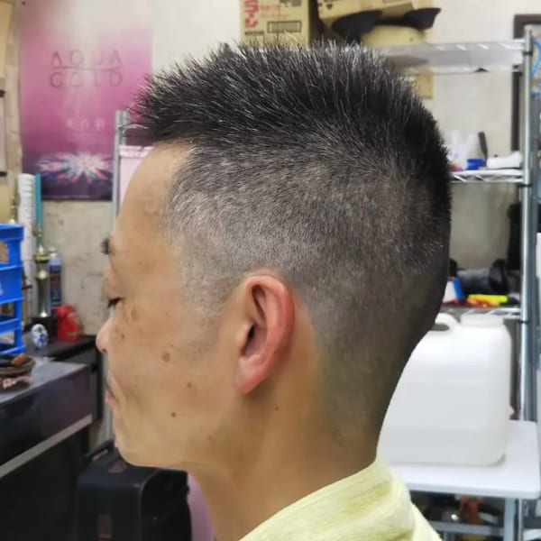 当店３番人気メニュー 眉デザイン＆お顔剃り（シェービング）付き　メンズカット　