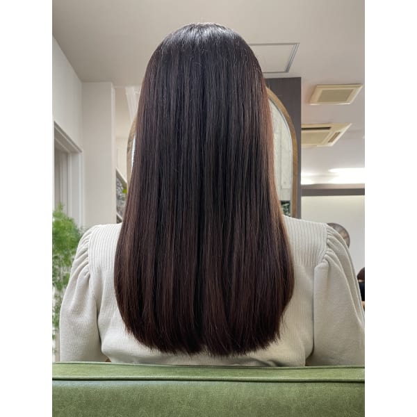 《透明感イルミナ》小顔Cut＋艶フルカラー＋LINK熱反Tr【平日割】¥13200