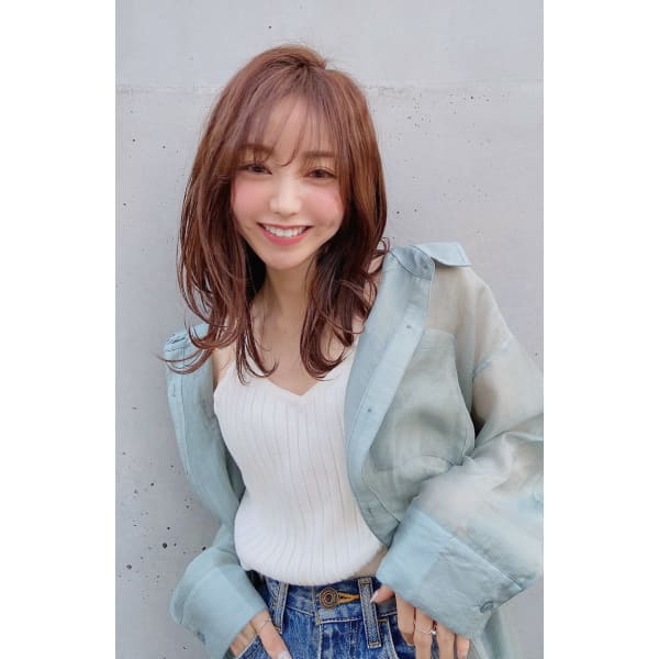 カット【骨格修正、補正デザインカット】＋ケアカラー＋オージュアＴr　￥12000～