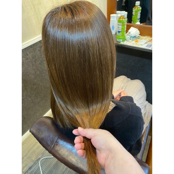髪質改善縮毛矯正(傷ませない中性ストレート)+美髪プレミアムトリートメント