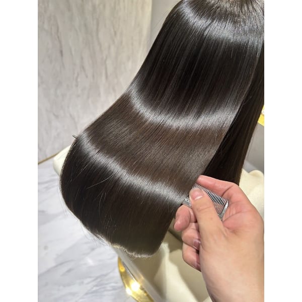 【最高級ダメージレス髪質改善】カット+カラー+髪質改善メテオストレート