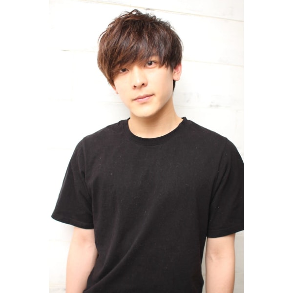 【サイドのふくらみを解消◎】似合わせカット＋ダウンパーマ（ハチ周りボリュームダウン）