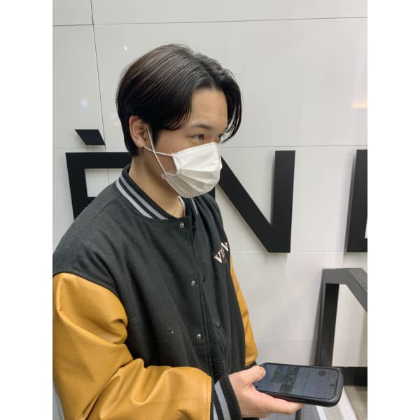 【リピート率90%!】メンズカット+炭酸スッキリスパ+眉カット