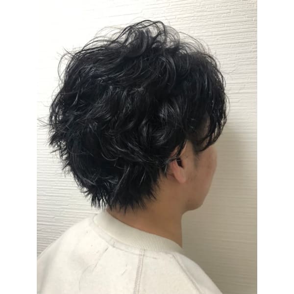 メンズカット＋パーマ（ツイスト、スパイラル不可）
