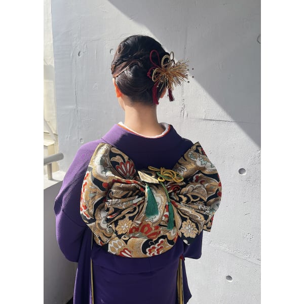 【成人式・成人式前撮り】着付け＋ヘアセット　￥24800～