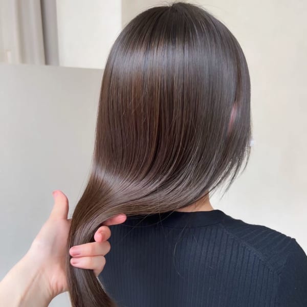 【人気No.1】【最先端ツヤカラー】カット+超高濃度水素カラー+トリートメント