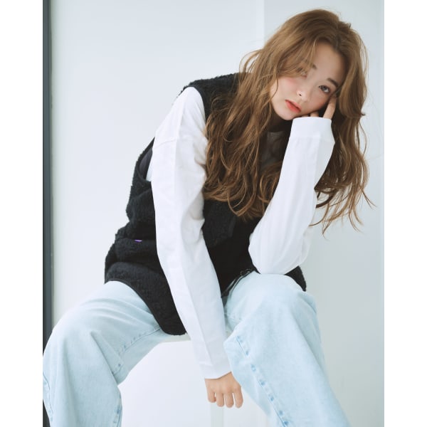 カット+コスメパーマ+アミノ酸トリートメント+ナノバブルシャンプー付¥9500