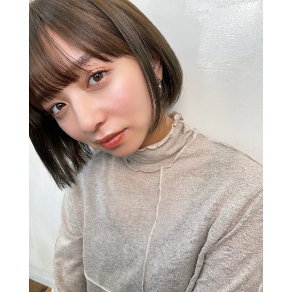 前髪&おくれ毛カット+イルミナカラー+5stepトキオTR¥11500